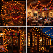 DIY 20FT Halloween Marigold String Lights Garland Fall Decor, 2ct.
