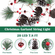 DIY String Light Christmas Garland Battery Remote Operated