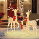 DIY Outdoor Lighted Reindeer Yard Decorations 3pcs