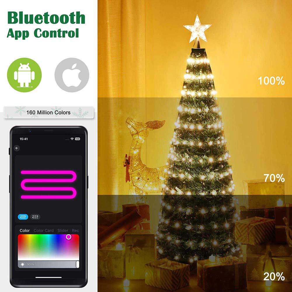 6ft Prelit Christmas Tree - Convenient Remote Control - Easy - 330 LED  Lights