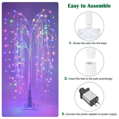 DIY LED Willow Tree Multi-Color with Remote Outdoor Decor