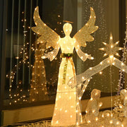 DIY 5.5ft Outdoor Angel with Lights Decorations for Christmas