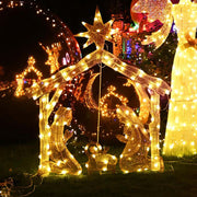 DIY 4ft Chasing Light Up Nativity for Yard Outdoor Christmas