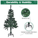 4 feet Faux Christmas Tree with Ribbon Metal Stand