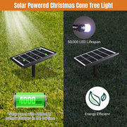 DIY 9ft Waterproof Outdoor Xmas Tree Light Show Solar