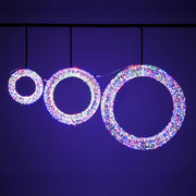 DIY Outdoor Lighted Christmas Wreaths Door Decoration Set(3)