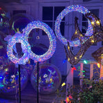 DIY Outdoor Lighted Christmas Wreaths Door Decoration Set(3)