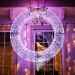 DIY 5ft Giant Outdoor Lighted Christmas Wreath