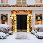 DIY 8ft Lighted Christmas Candy Canes Giant Outdoor Decorations