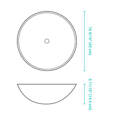 Vintage Round Vessel Tempered Glass Bathroom Sink