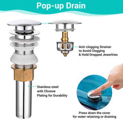 DIY 20x15 inch Glass Vessel Sink & Waterfall Faucet Blue