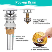 DIY 23x14 inch Glass Vessel Sink & Waterfall Faucet Leaf