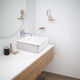Aquaterior Square Bathroom Vessel Sink wth Drain & Tray 15"x15"