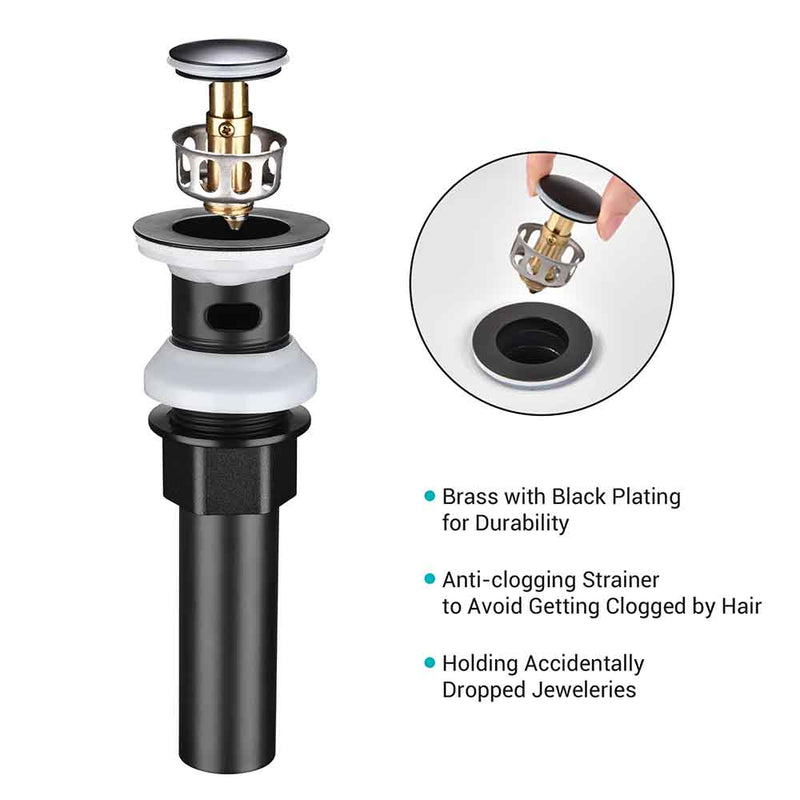 Aquaterior Rectangle Sink for 3 Hole Faucet with Overflow & Drain