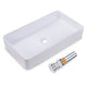 DIY Aquaterior Rectangle Vessel Sink w/ Pop Up Drain 23x13"