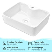 DIY 19x15 Rectangular Vessel Bathroom Sink