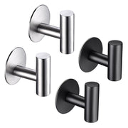 DIY Towel Hooks Double Robe Hooks Stainless Steel