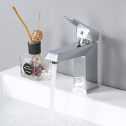 DIY Bathroom Faucet Square Single Handle 6.8"H