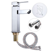 DIY Bathroom Faucet Single-Hole Square 8"H