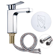 DIY Bathroom Faucet Single-Hole Square 7.5"H