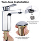 DIY Bathroom Faucet Single-Hole Square 7.5"H