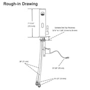DIY Auto Sensor Touchless Bathroom Faucet Hot & Cold 8"