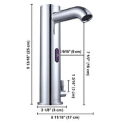 DIY Auto Sensor Touchless Bathroom Faucet Hot & Cold 10"