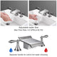 DIY 2-Handle Waterfall Faucet Bathroom Bathtub Brushed Nickel