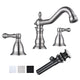 DIY Bathroom Widespread Faucet with Drain 2-Handle 6"H