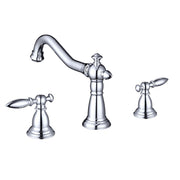 DIY Bathroom Widespread Faucet 2-Handle Hot & Cold 6"H