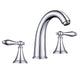 DIY Bathroom Widespread Faucet 2-Handle Hot & Cold 6.7"H