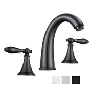 DIY Bathroom Widespread Faucet 2-Handle Hot & Cold 6.7"H