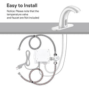 DIY Faucet Connector 28" Hoses 3/8"xG1/2 FIP