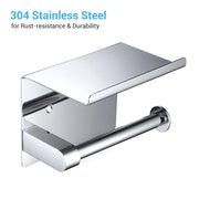 DIY Toilet Roll Holder Wall Mounted Stainless Steel
