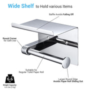 DIY Toilet Roll Holder Wall Mounted Stainless Steel