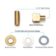 DIY Commercial Faucet Fittings G1/2"(BSP) Male Brass Elbow Kit