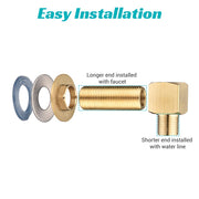 DIY Commercial Faucet Fittings G1/2"(BSP) Male Brass Elbow Kit