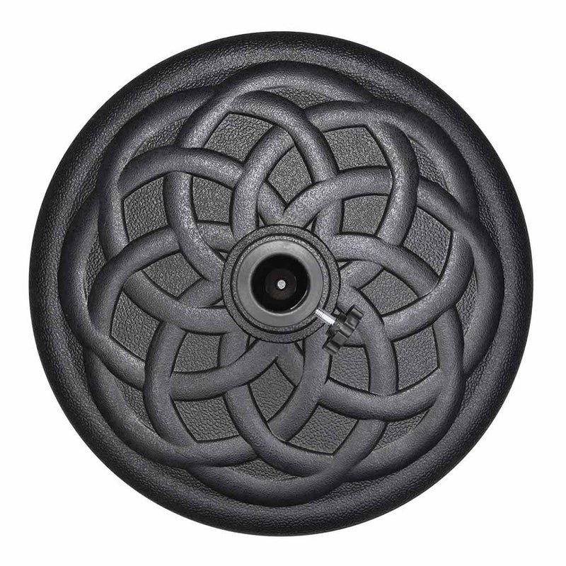 20lbs 19in Patio Round Umbrella Resin Base Stand Rose Pattern
