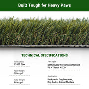 DIY 15' Canine Artificial Turf for Pet Facility | Cut-to-Length