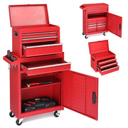 DIY 2 in 1 Tool Chest on Wheels with Drawers(4) 20"W x 40"H Lockable