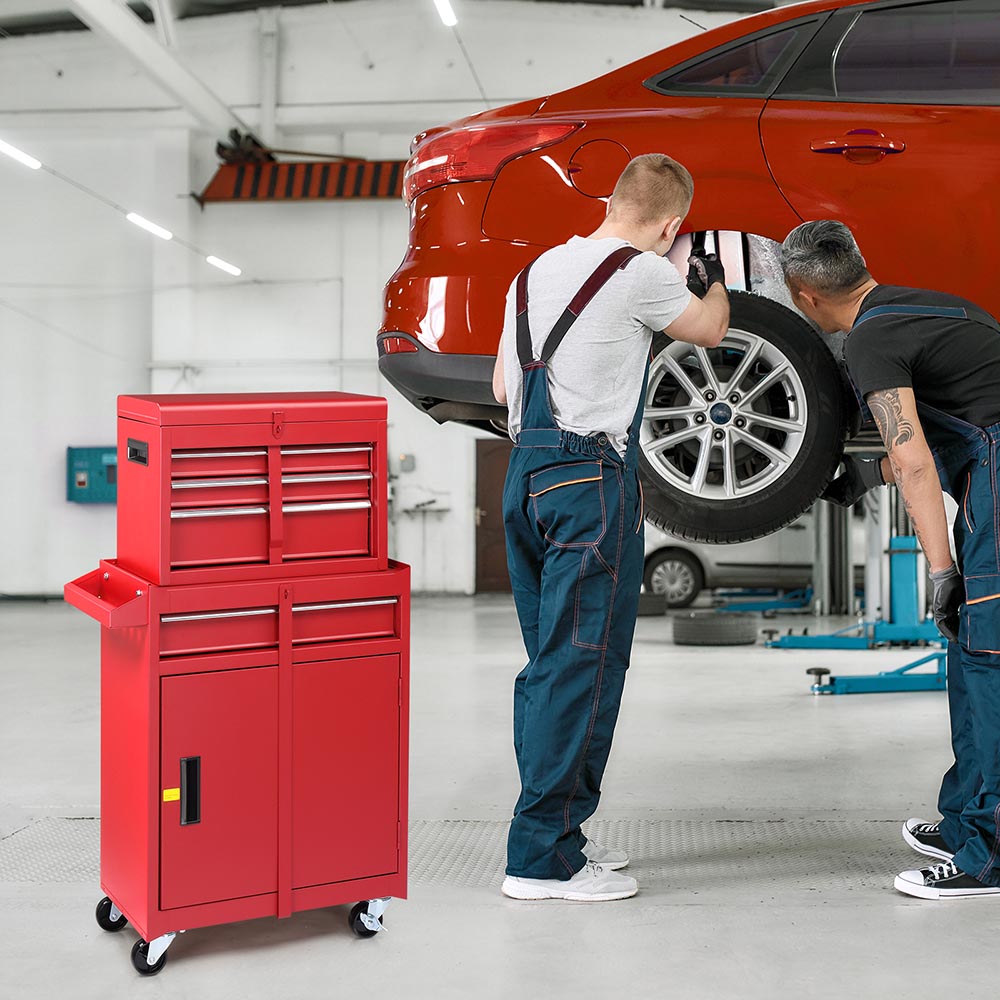 DIY 2 in 1 Tool Chest on Wheels with Drawers(4) 20