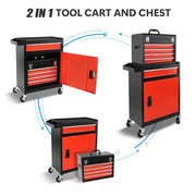 DIY 2 in 1 Tool Chest on Wheels with Drawers(5) 20"W x 41"H Lockable