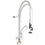 Aquaterior Commercial 2-handle Pull-out Faucet Add-on Faucet