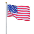 20 ft Aluminum Sectional Flagpole Kit with American Flag