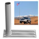 30 ft Aluminum Telescoping Flag Pole Kit with Tailgating