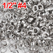 1/2" #4 Nickel Grommets and Washers Pack 1000