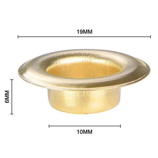 DIY 3/8" #2 Grommets 1000ct. for Semi-Automatic Grommet Machine