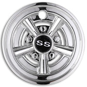 DIY 4pcs 8" Chrome SS Wheel Covers Golf Cart Hub Caps EZGO Club Car Yamaha