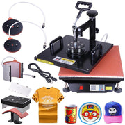 DIY 5in1 15x15 Heat Press Transfer Sublimation Machine T-shirt Mug