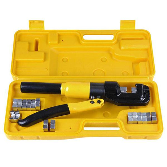 DIY 10-Ton Hydraulic Cable Wire Crimp Tool with 9 Dies